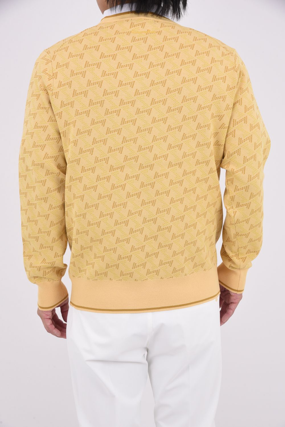 【25AW】 GM JACQUARD LIGHT KNIT / GMジャカード クルーネック ライトニット (ベージュ)*