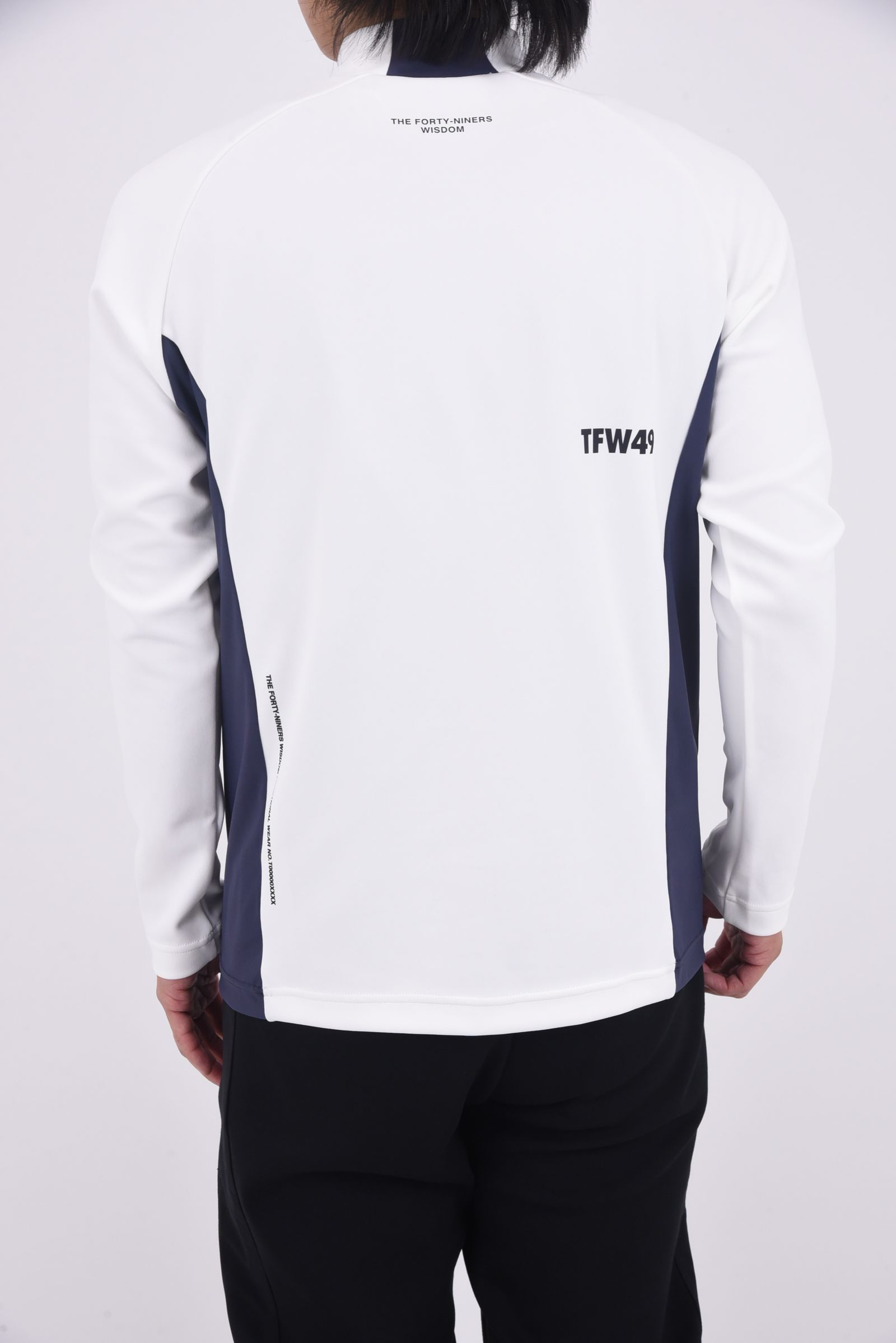 【25AW】 SIDE PANEL LONG SLEEVE MOCKNECK / サイドパネル モックネック ロングスリーブTシャツ (ホワイト)