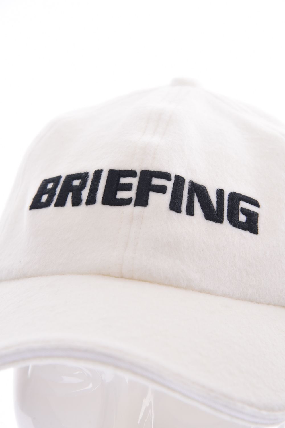 MEN'S WOOL WARM CAP / ウール混 ブランドロゴ ウォームキャップ (アイボリー)