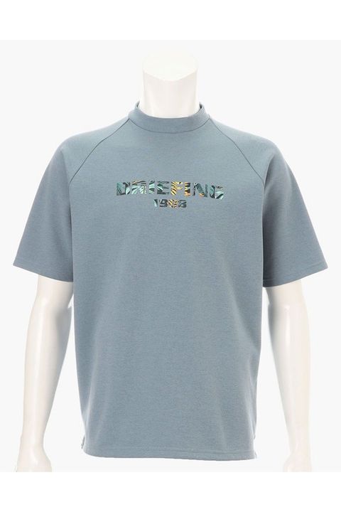 【26SS】 CR MS BOTANICAL LOGO HIGHNECK RF / ボタニカルロゴ モックネックTシャツ (ブルーグレー)