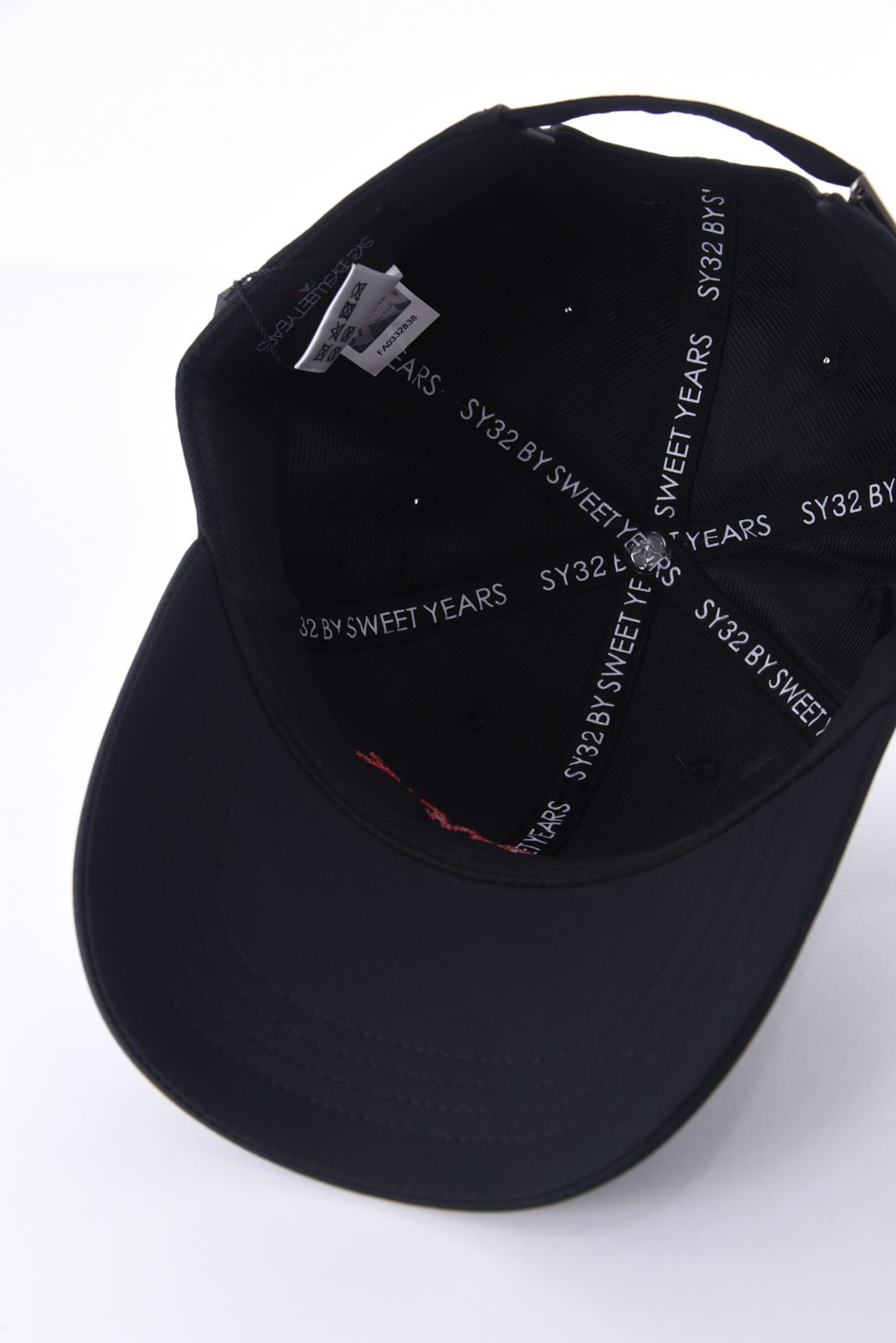 【26SS】 MINI HERRINGBONE EMB CAP / ミニヘリンボーン ロゴ刺繡 キャップ (ブラック)