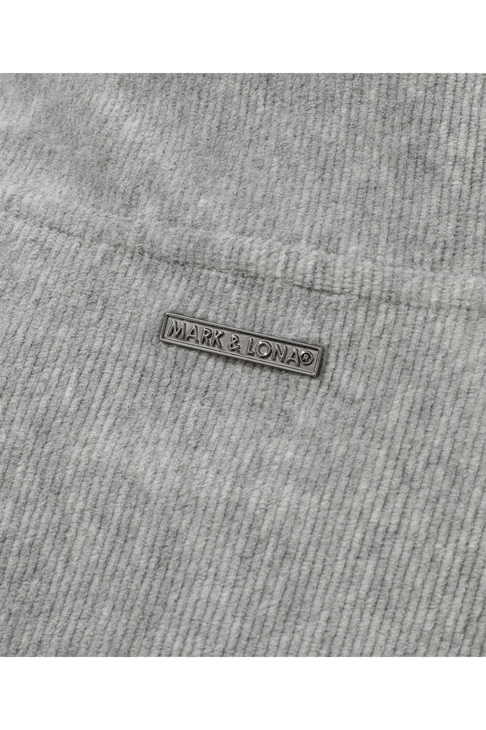 【2025AW】 SVASTIKA TRACK JACKET / コーデュロイジャージー クロスモチーフ刺繍 トラックジャケット (グレー)