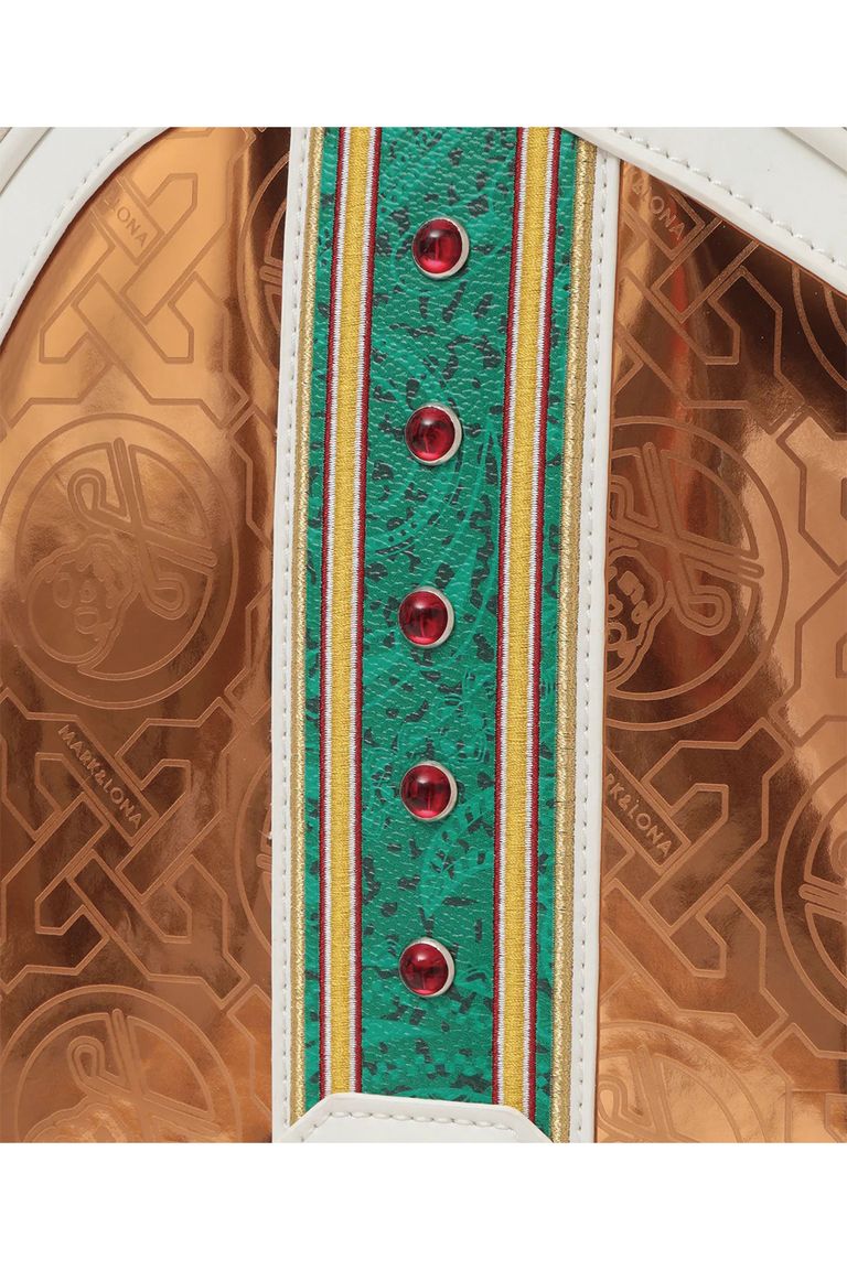 アラベスクシリーズ共通のビジュー装飾やメタルパーツ。