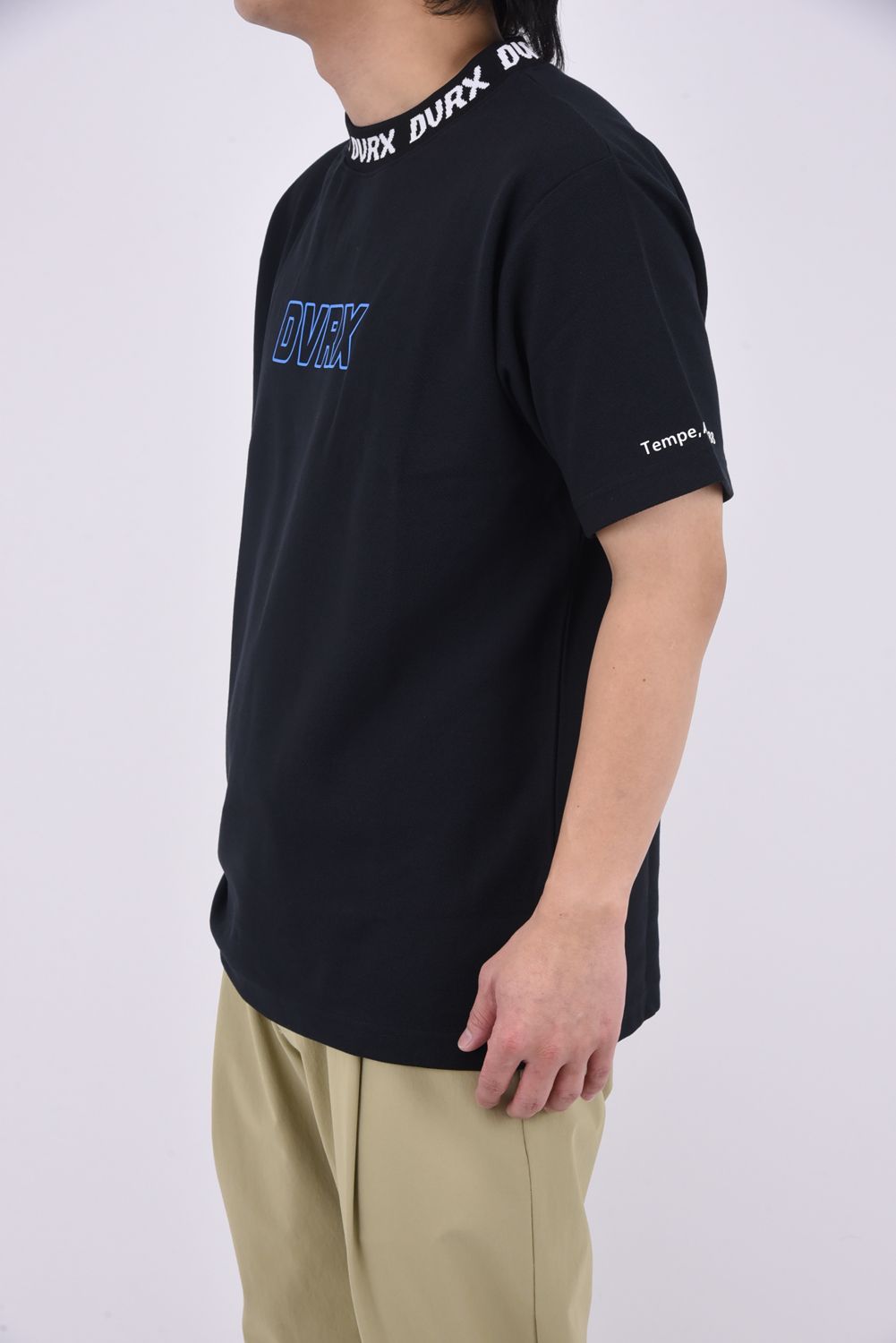 【25SS】 CLASSIC LOGO RIB MOCK CROCOTEE / クラシックロゴ リブモックネック (ブラック)