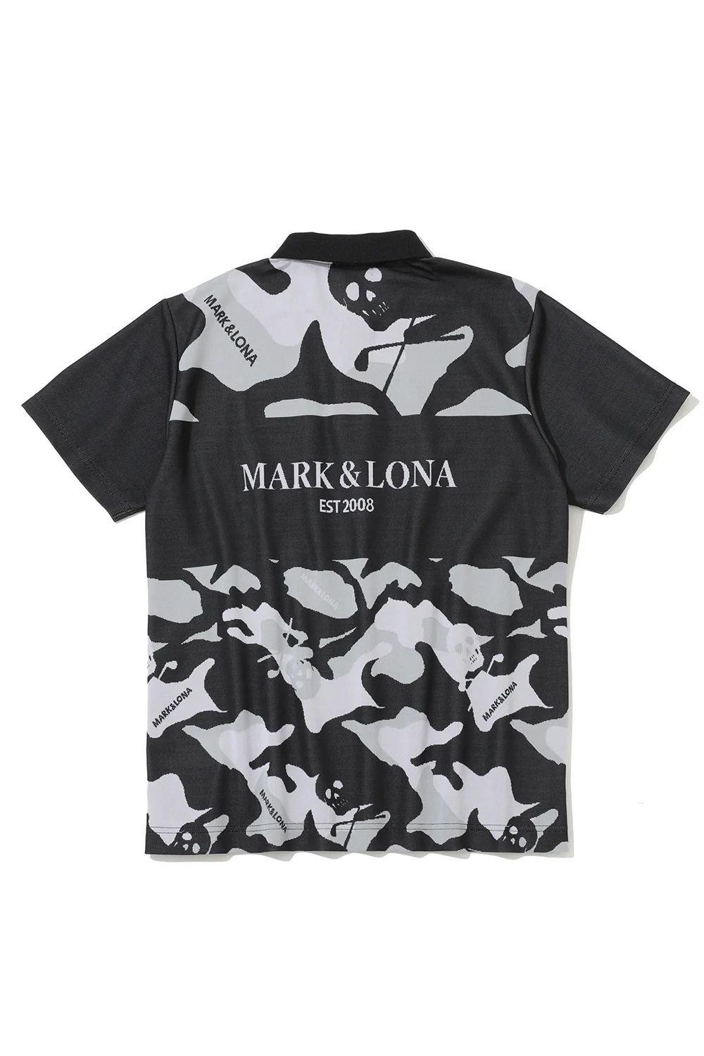 【26SS】 GAUGE CAMOUFLAGE JACQUARD POLO / オリジナルカモジャカード ポロシャツ (ブラック)