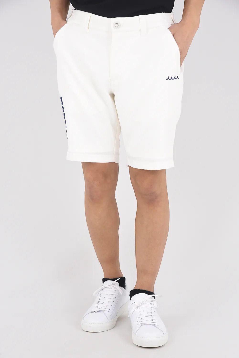 POWDER TWILL STRETCH SHORT PANTS / 2WAYツイルストレッチ ショートパンツ (ホワイト)