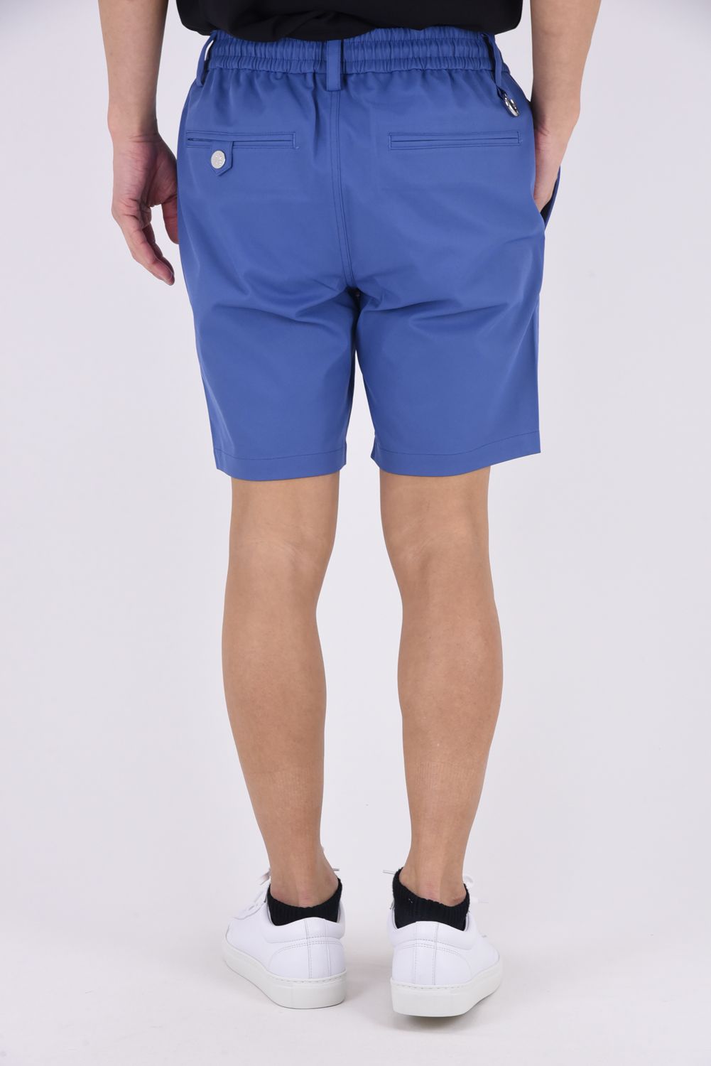 【2026SS 木村拓哉さん着用】 QUADRA PERFORMANCE TWILL GOLF SHORTS / ポリエステルツイル アイアンスカルロゴ刺繍 ショートパンツ (ブルー)