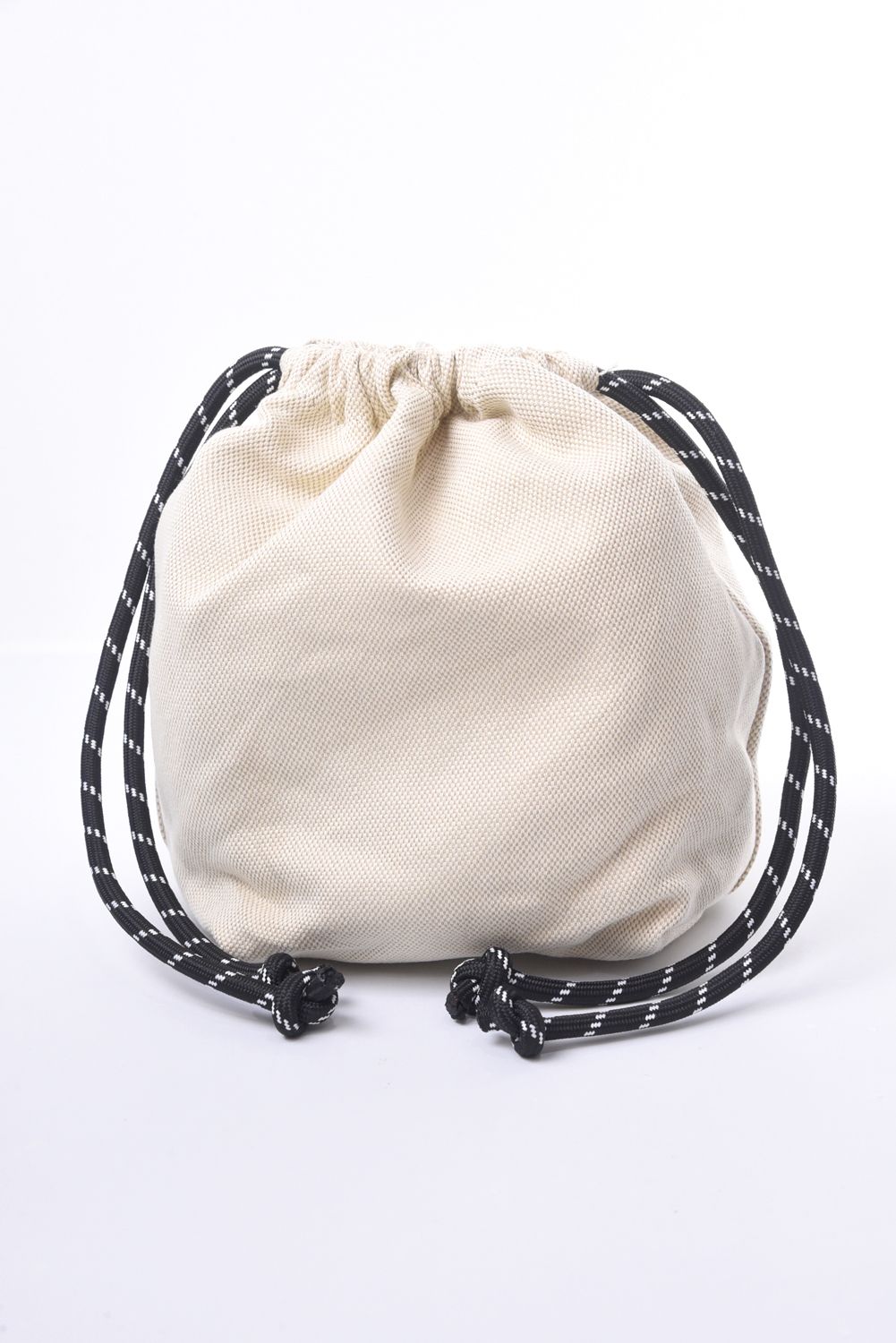 ROPE BAG / 巾着袋付きロープバッグ (ホワイト)