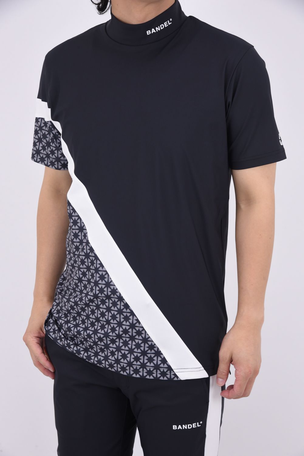 BANDEL GOLF - 【25SS】 ALLOVER SWITCH S/S MOCK NECK SHIRTS