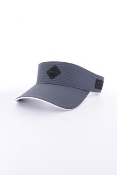 【26SS】 MEN’S SEERSUCKER VISOR / シアサッカー ダイヤモンドロゴ サンバイザー (チャコール)