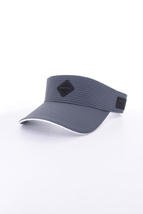【26SS】 MEN’S SEERSUCKER VISOR / シアサッカー ダイヤモンドロゴ サンバイザー (チャコール)