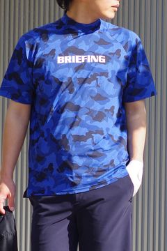 MENS CAMOUFLAGE HIGH NECK RELAXED FIT/ カモフラ リラックスフィット ハイネックトップス (ネイビー)