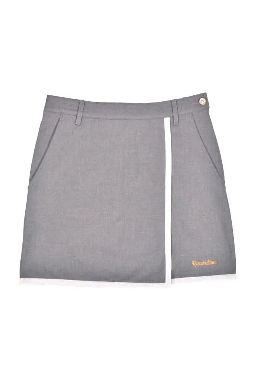 【25AW】【レディース】 WOMENS PIPING LINE SKIRT / 裏起毛 パイピングライン スカート (グレー)*