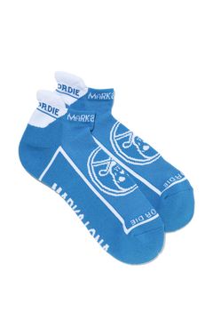 【26SS】 ROUND SKULL ATHLETIC LOW SOCKS / サークルスカルジャカード スニーカー丈 ローソックス (ブルー)