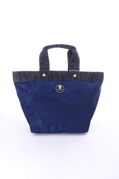 GAUGE CAMO MINI TOTE / コーデュラナイロン / シンセティックレザー 舟形カートバッグ (ダークネイビー)