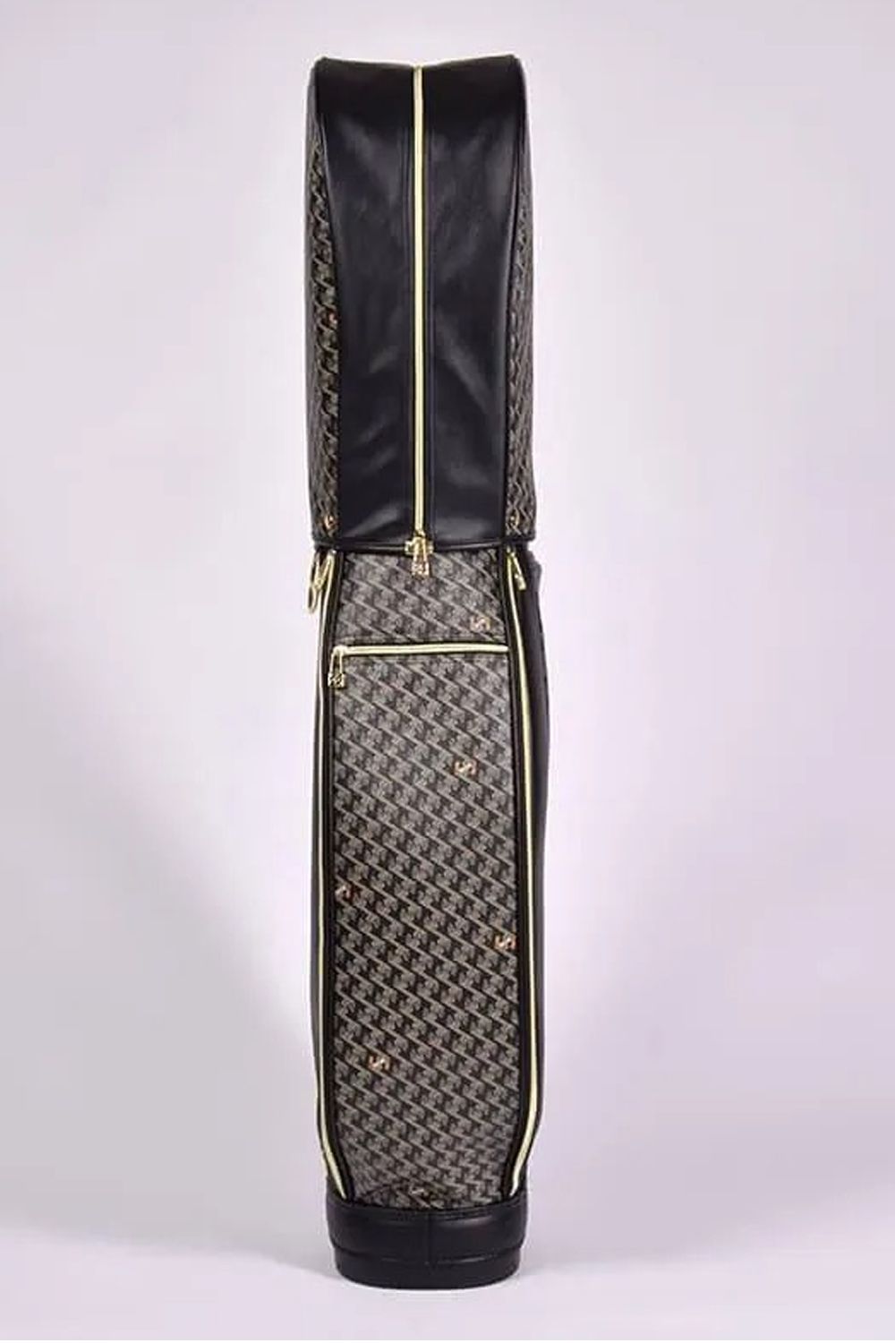 【26SS】【銀行振込・代金引換不可】【返品・交換不可】 RALLINA (ラリーナ) / ブランドオリジナルテキスタイル カートタイプ キャディバッグ （ダークブラック）*