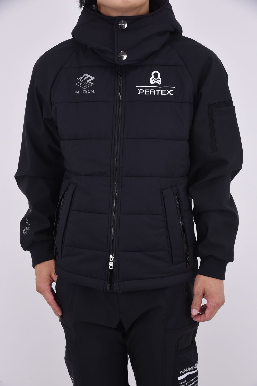 MARK＆LONA ダウンジャケット スカル ダブルジップ ゴルフウェア MARK＆LONA ダウンジャケット スカル ダブルジップ ゴルフウェア