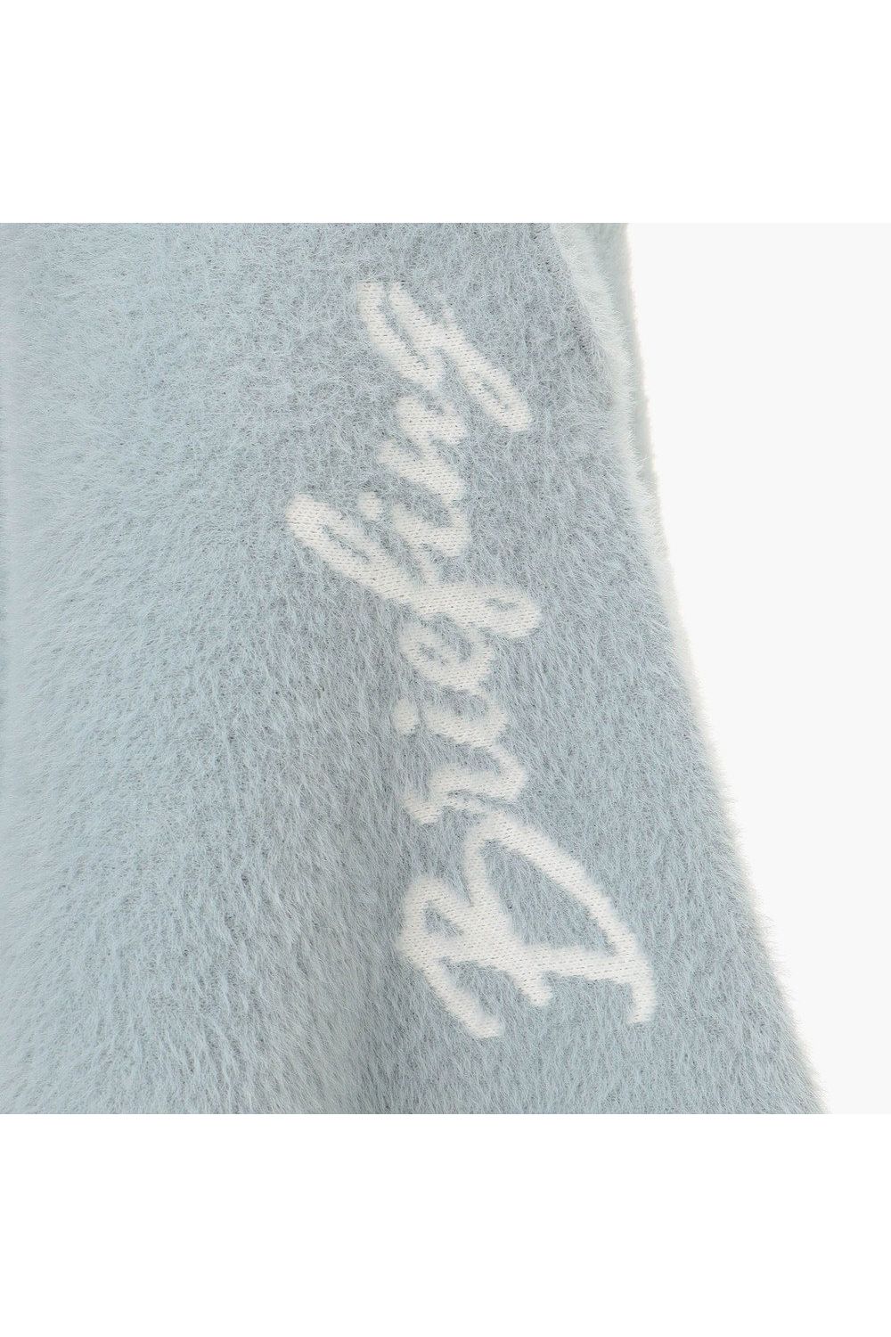 【26AW】【レディース】 WOMEN’S SHAGGY KNIT FLARE SKIRT / フレアシルエット シャギーニットスカート (サックス)