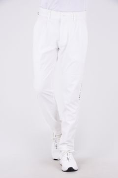 WINDPROOF LOGO SLACKS  / サイドロゴ 裏起毛スラックス オフホワイト