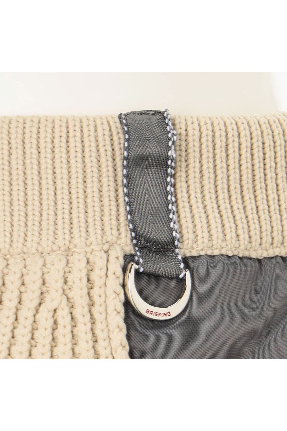 【26AW】【レディース】 WOMEN’S WINDBLOCK DOCKING RIB KNIT SKIRT / 畦編みニット&ナイロンツイル ハイブリッドニットスカート (ベージュ)