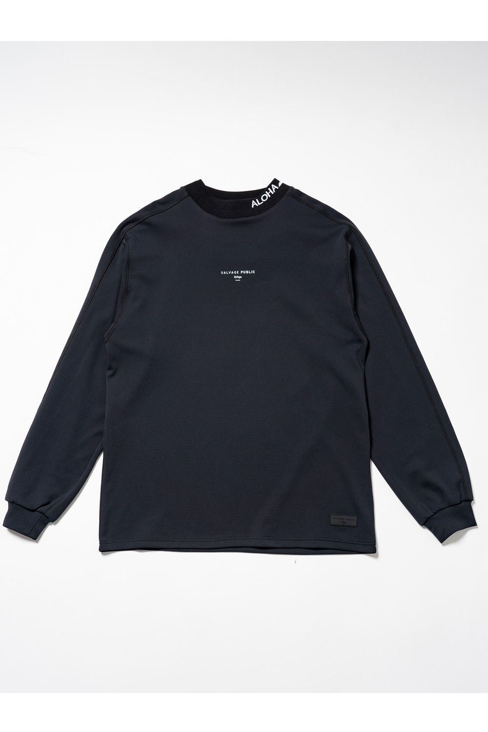 【26AW】 ʻAlapaina Mockneck L/S（CAMPBELL AVE） / ロゴプリント ロングスリーブ モックネックTシャツ (ブラック) (9月入荷予定）