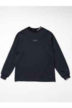 【26AW】 ʻAlapaina Mockneck L/S（CAMPBELL AVE） / ロゴプリント ロングスリーブ モックネックTシャツ (ブラック) (9月入荷予定）