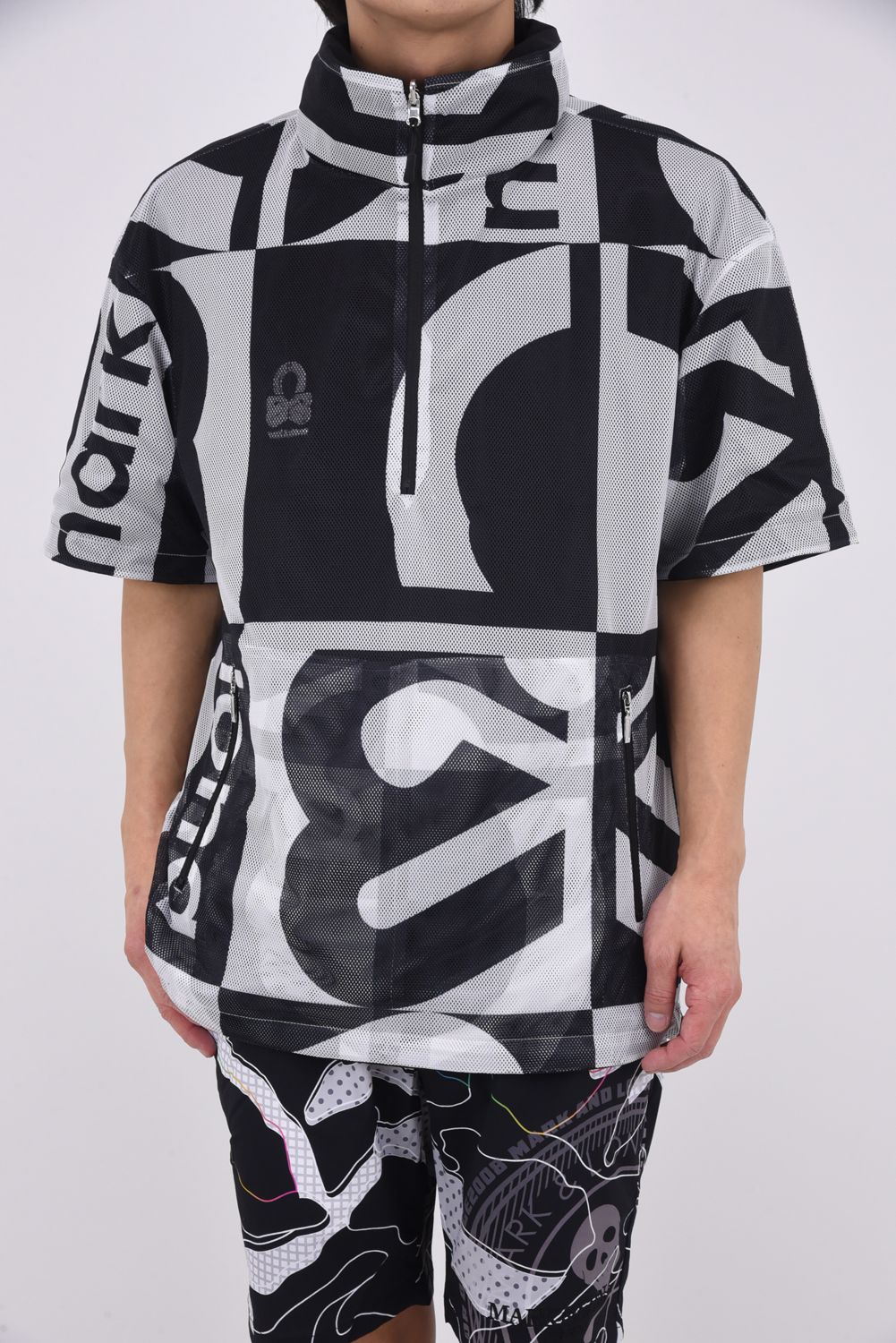 【2026SS 木村拓哉さん着用 VOL.4】 QUADRA AIR MESH 2-WAY PULLOVER / リバーシブル ショートスリーブプルオーバー (ブラック)