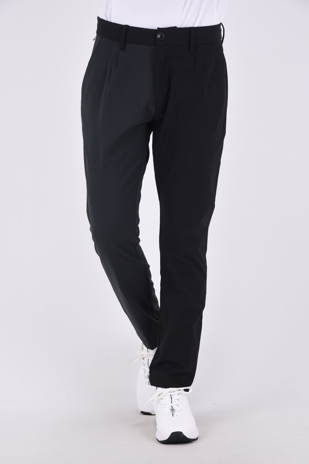 BICOLOR LONG PANTS  / バイカラー仕様 ロングパンツ ブラック