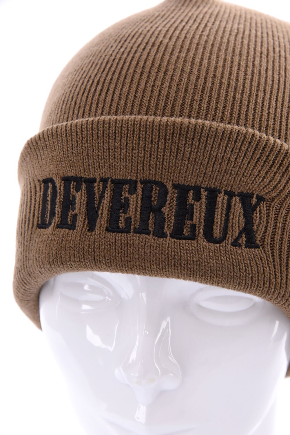 【26AW】 DVG LOGO BEANIE / ブランドロゴ刺繍 ニットビーニー (ブラウン)