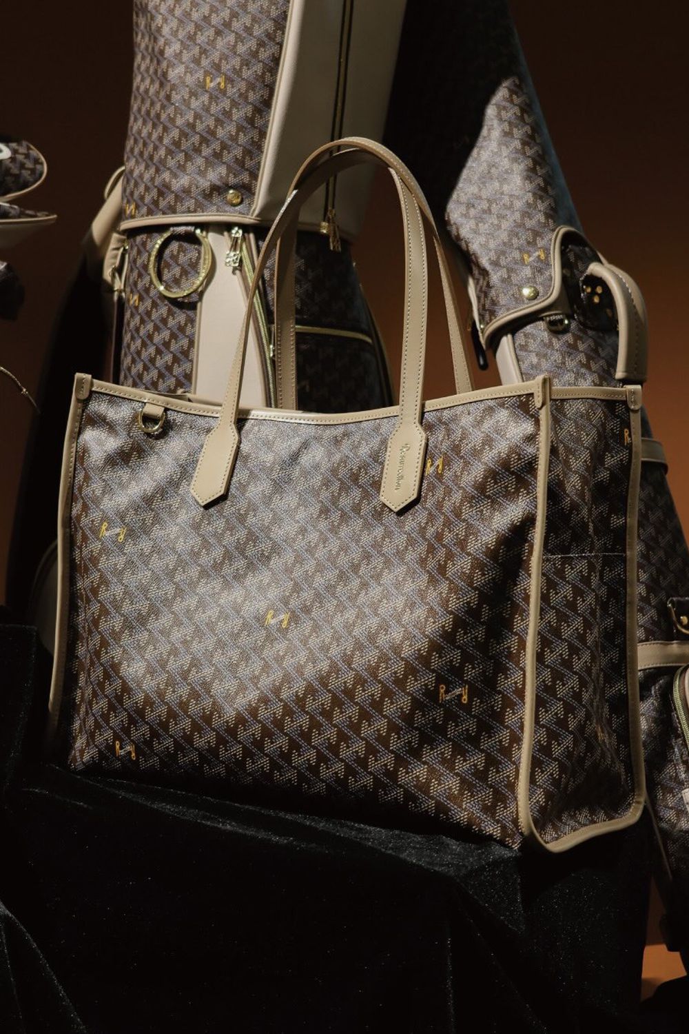 【26AW】 LANIUS SQUARE BIG (ラニウス スクエア ビッグ) / ブランドオリジナルテキスタイル ボストンバッグ (ケヤキ)