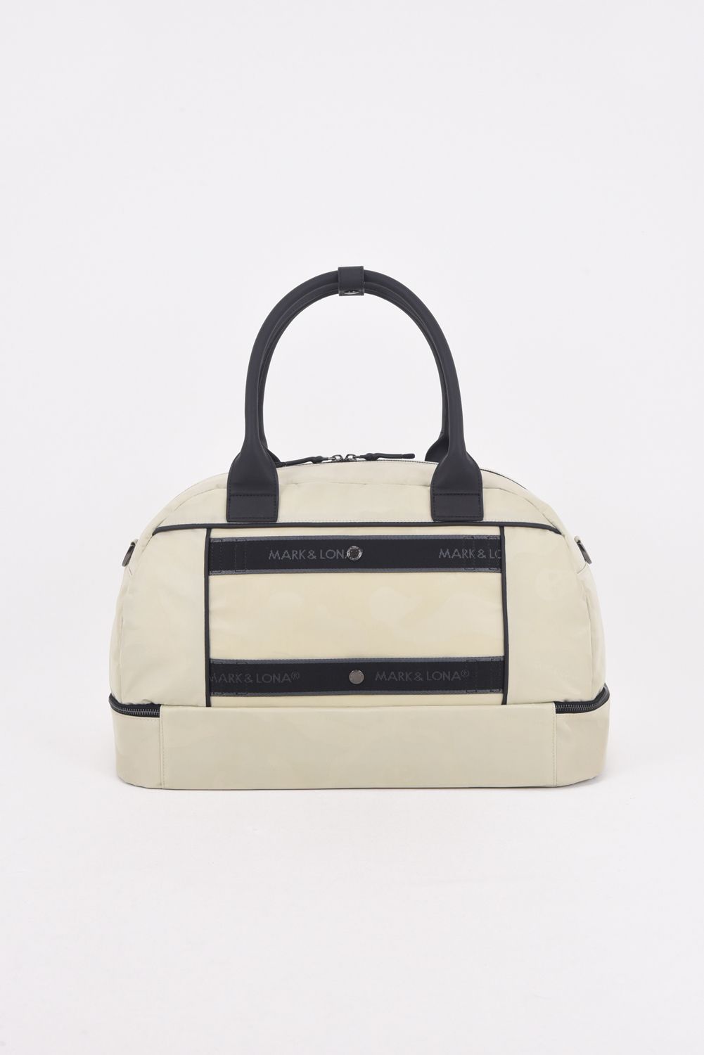 【2025AW 木村拓哉さん着用 VOL.5】 PREMIUM GAUGE BOSTON BAG / コーデュラナイロン レザーパイピング オリジナルカモジャカード ボストンバッグ (アイスグレー)
