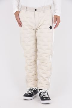 【25AW】 MEN'S HYBRID DOWN PANTS / ストレッチタフタ ダイヤモンドロゴ ハイブリッドダウンパンツ (ベージュ)