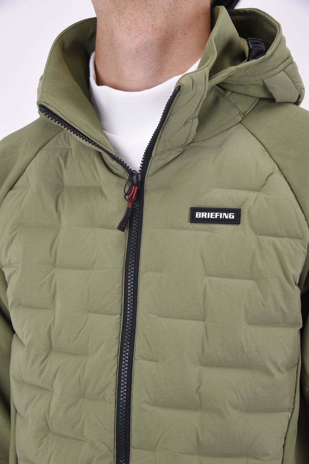 BRIEFING - MENS HYBRID DOWN PARKA / ブランドロゴ ハイブリッド