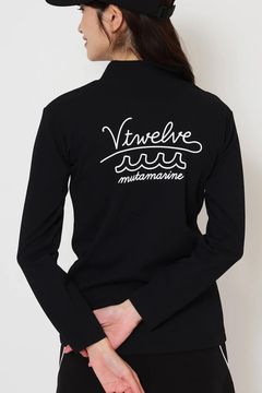 【25AW】 【レディース】 MU12 MOCK / ムータマリン ヴィトゥエルヴ コラボ モックネック Tシャツ (ブラック)