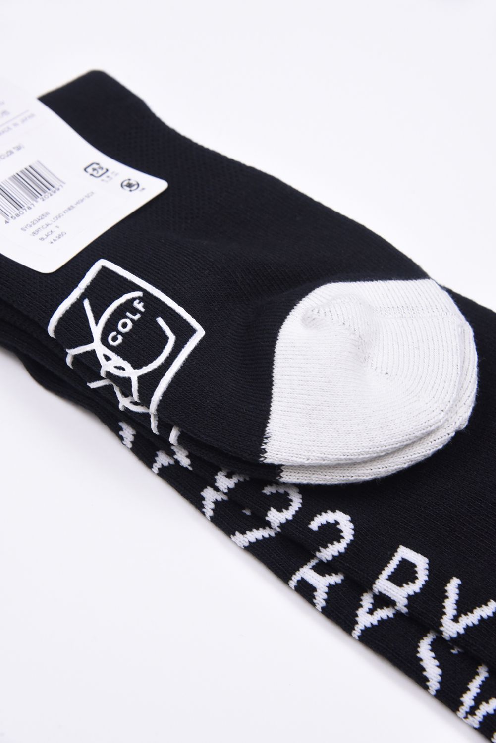【レディース】 VERTICAL LOGO KNEE HIGH SOX / サイドロゴ ニーハイソックス (ブラック)*