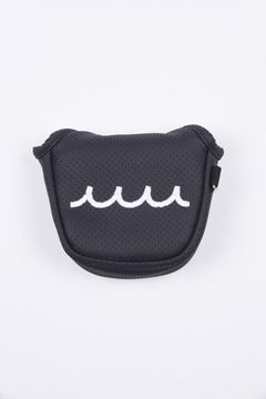 HEAD COVER / パンチング バイカラー マレットタイプ パターカバー (ブラック)