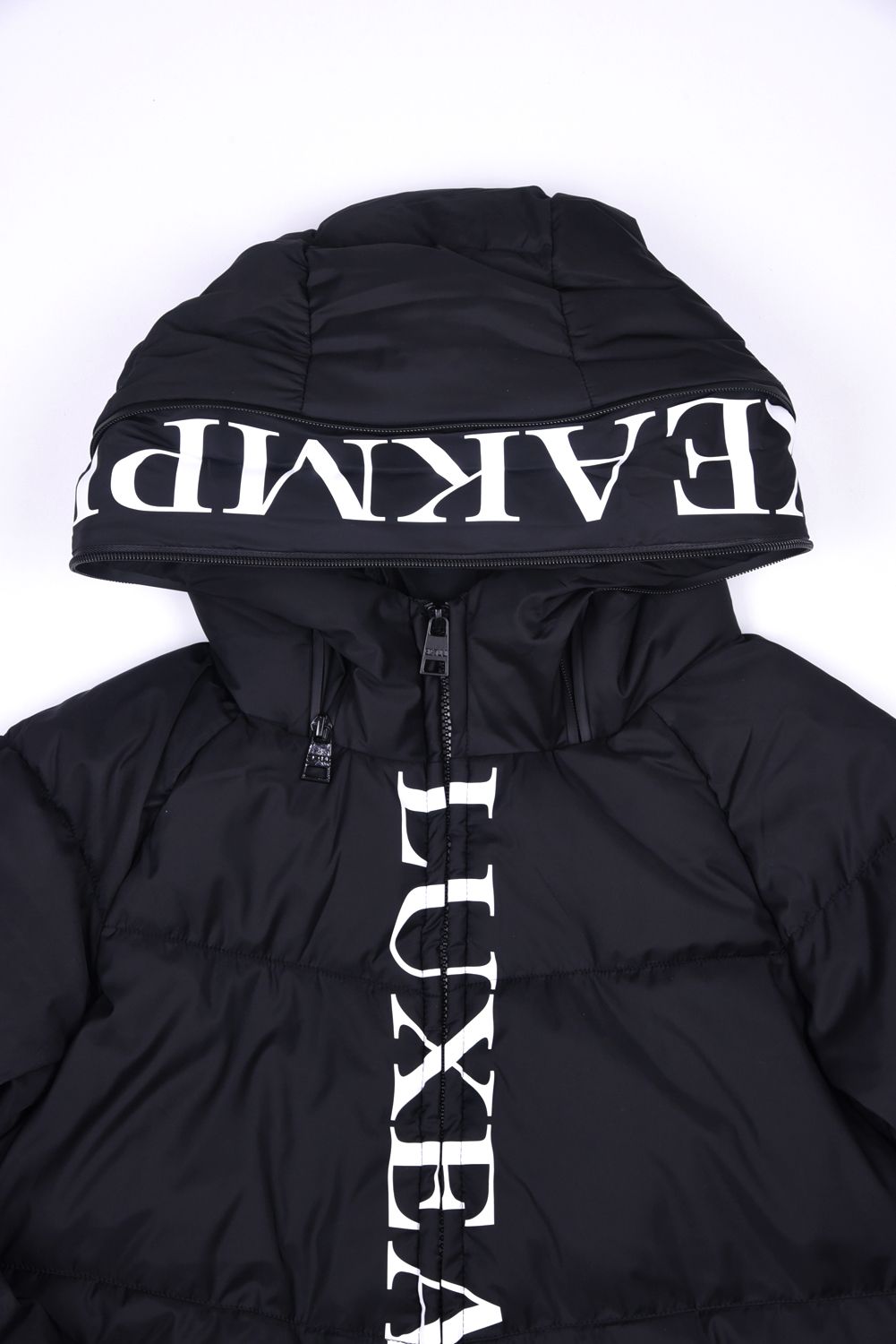 CENTER LOGO  HOODY / バックロゴ パデッドジャケット (ブラック)