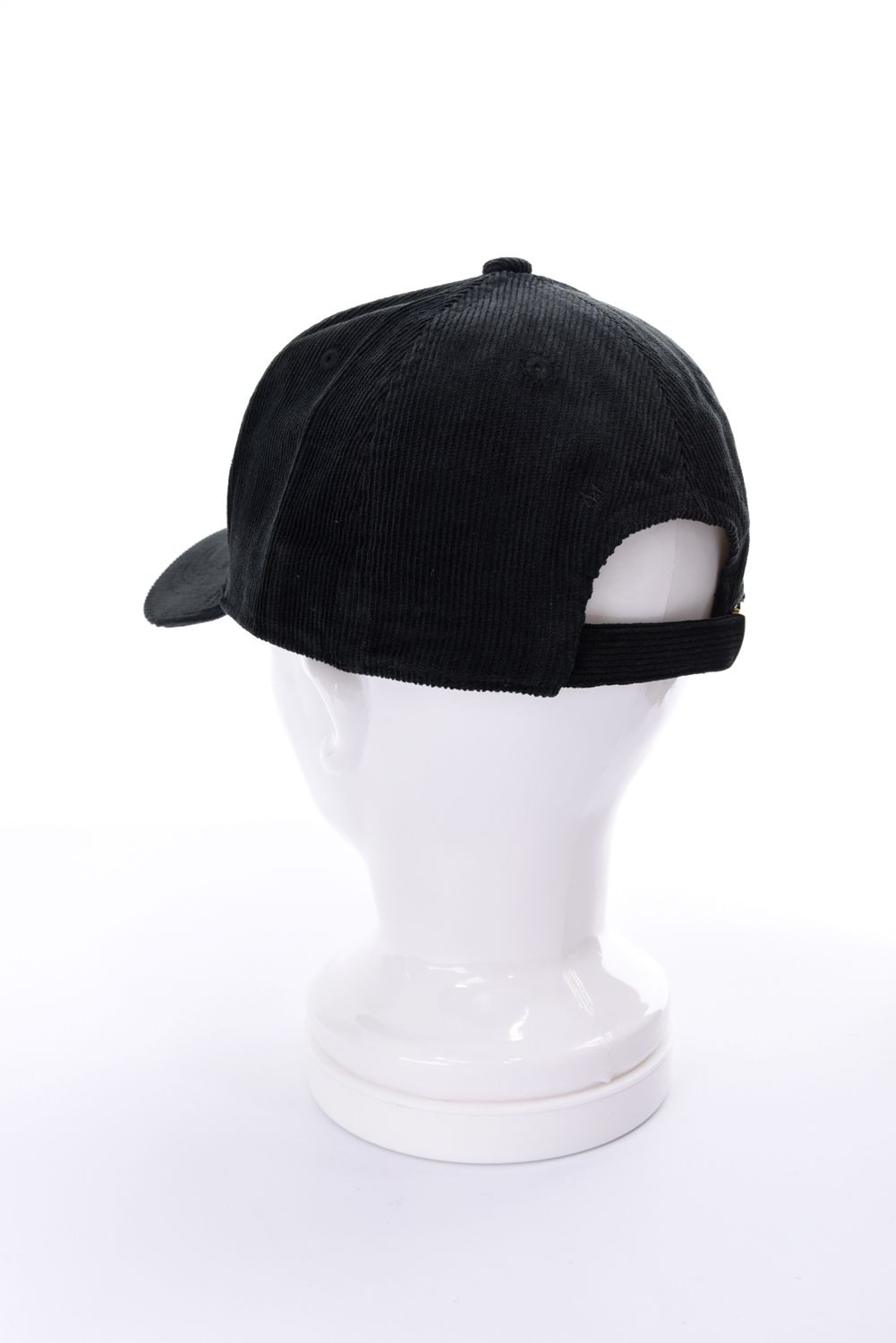 【26AW】 METAL LOGO CORDUROY CAP / WAVEメタルプレート コーデュロイキャップ (ブラック)