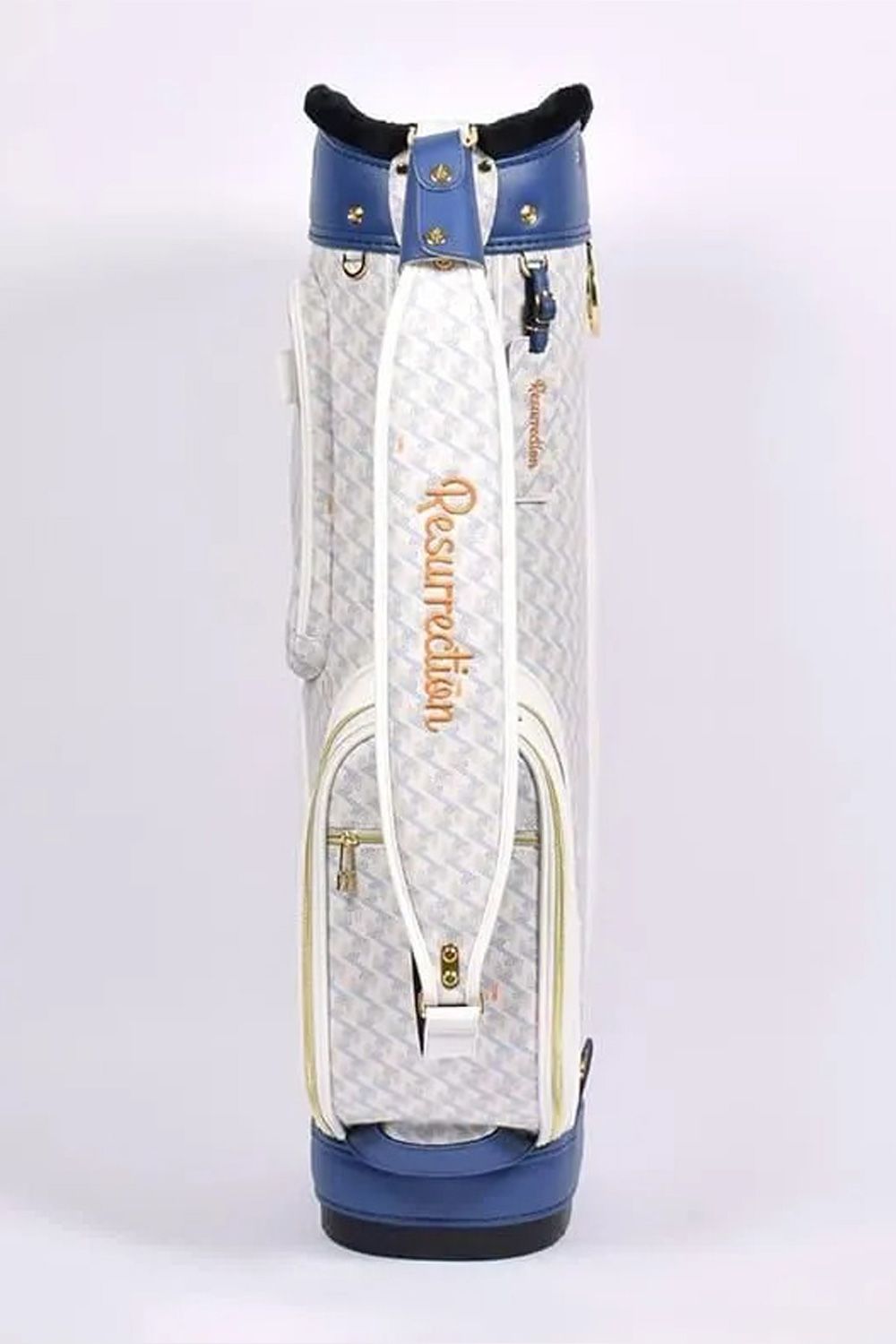【10周年記念限定品】 RALLINA (ラリーナ) / ブランドオリジナルテキスタイル カートタイプ キャディバッグ （オーシャンホワイト）