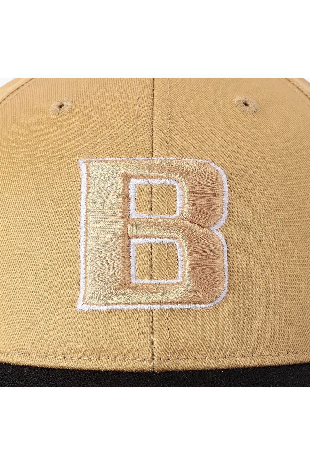 【26AW】 MEN’S 2-TONE INITIAL CAP / バイカラー ブランドイニシャル刺繍 キャップ (ベージュ)