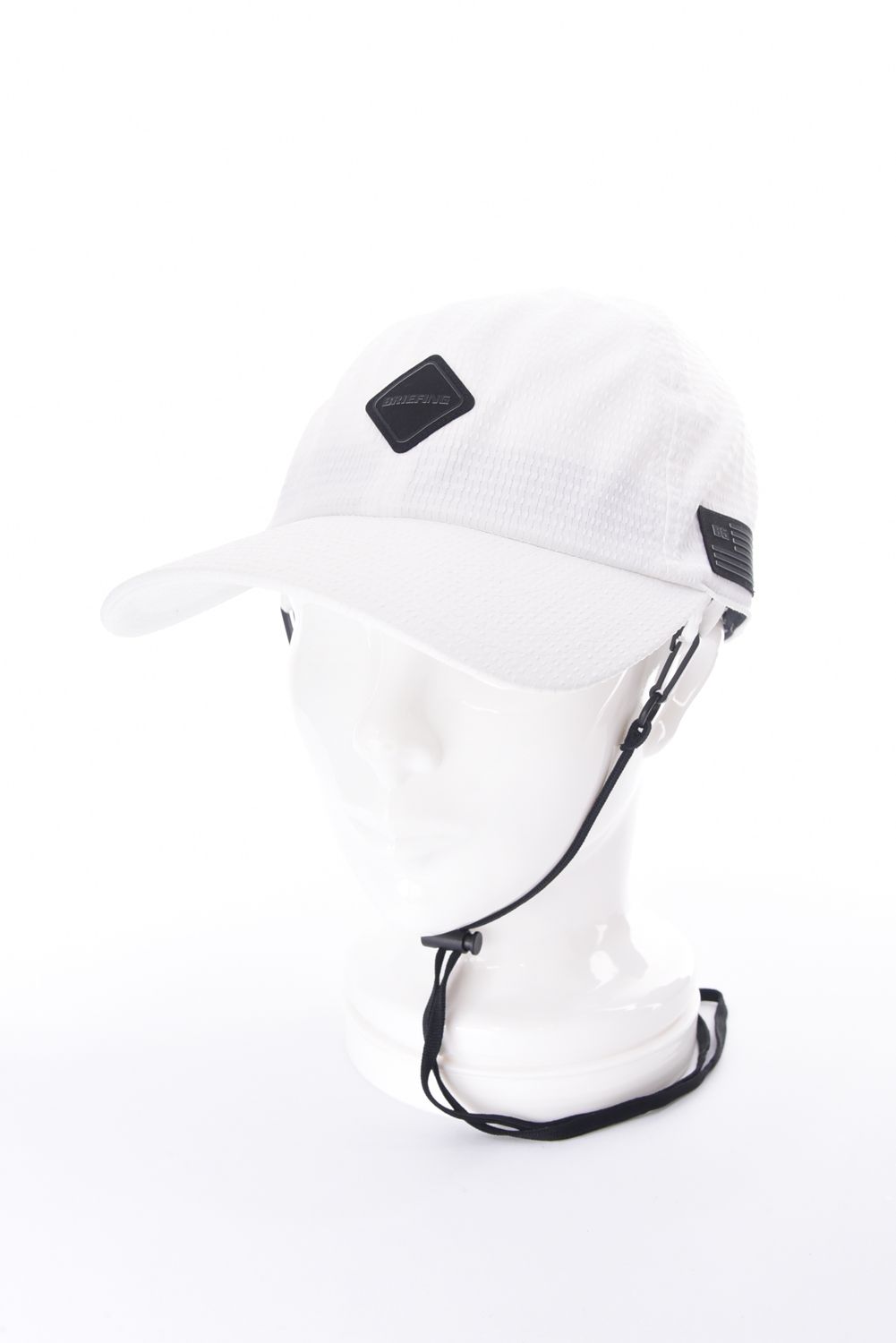 【26SS】【レディース】 WOMEN’S SEERSUCKER CORD STRAP CAP / シアサッカー コードストラップ付き キャップ (ホワイト)