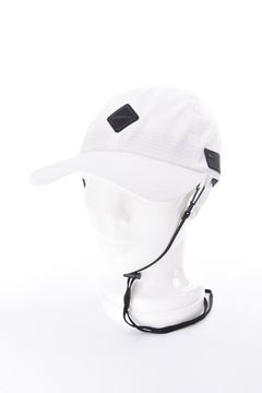 【26SS】【レディース】 WOMEN’S SEERSUCKER CORD STRAP CAP / シアサッカー コードストラップ付き キャップ (ホワイト)