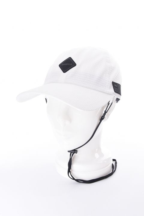 【26SS】【レディース】 WOMEN’S SEERSUCKER CORD STRAP CAP / シアサッカー コードストラップ付き キャップ (ホワイト)