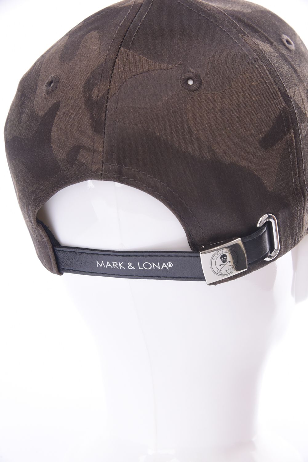 GAUGE CRYSTAL ICON CAP / オリジナルカモジャカード 異素材切り替え ベースボールキャップ (ブラウン)