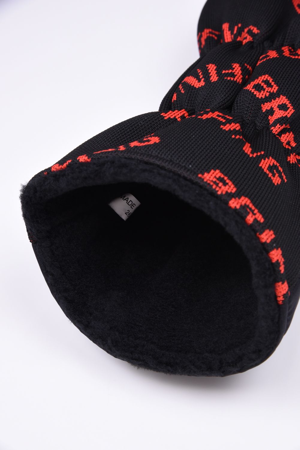 【26SS】 LOGO KNIT DRIVER COVER / 異素材ハイブリッド ドライバーカバー (ブラック)