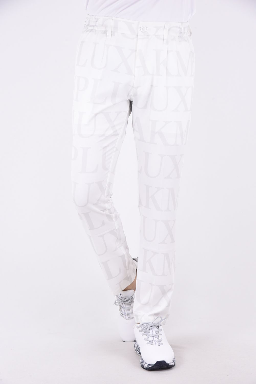 【春夏仕様】SAME LOGO PANTS / 総柄ロゴスラックス (ホワイト)