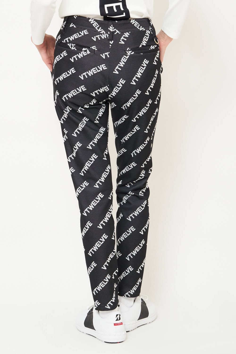 【期間限定ポイント10倍】【レディース】【秋冬仕様】 VET PANTS / グラフィック ロゴ ジャガードパンツ (ブラック)