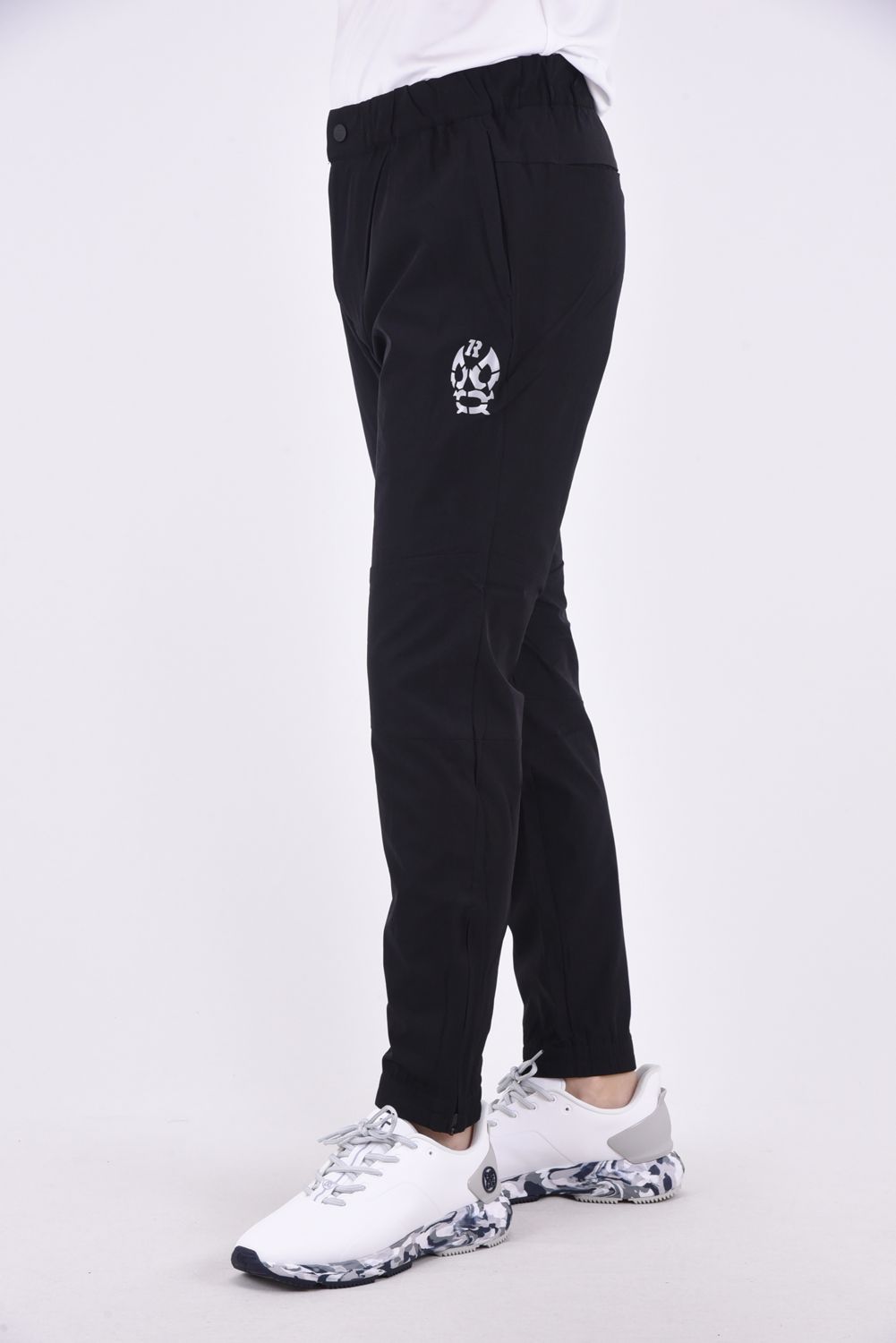 WIND BREAK PANTS / ロゴ ワイド ウィンドブレーカーパンツ ブラック