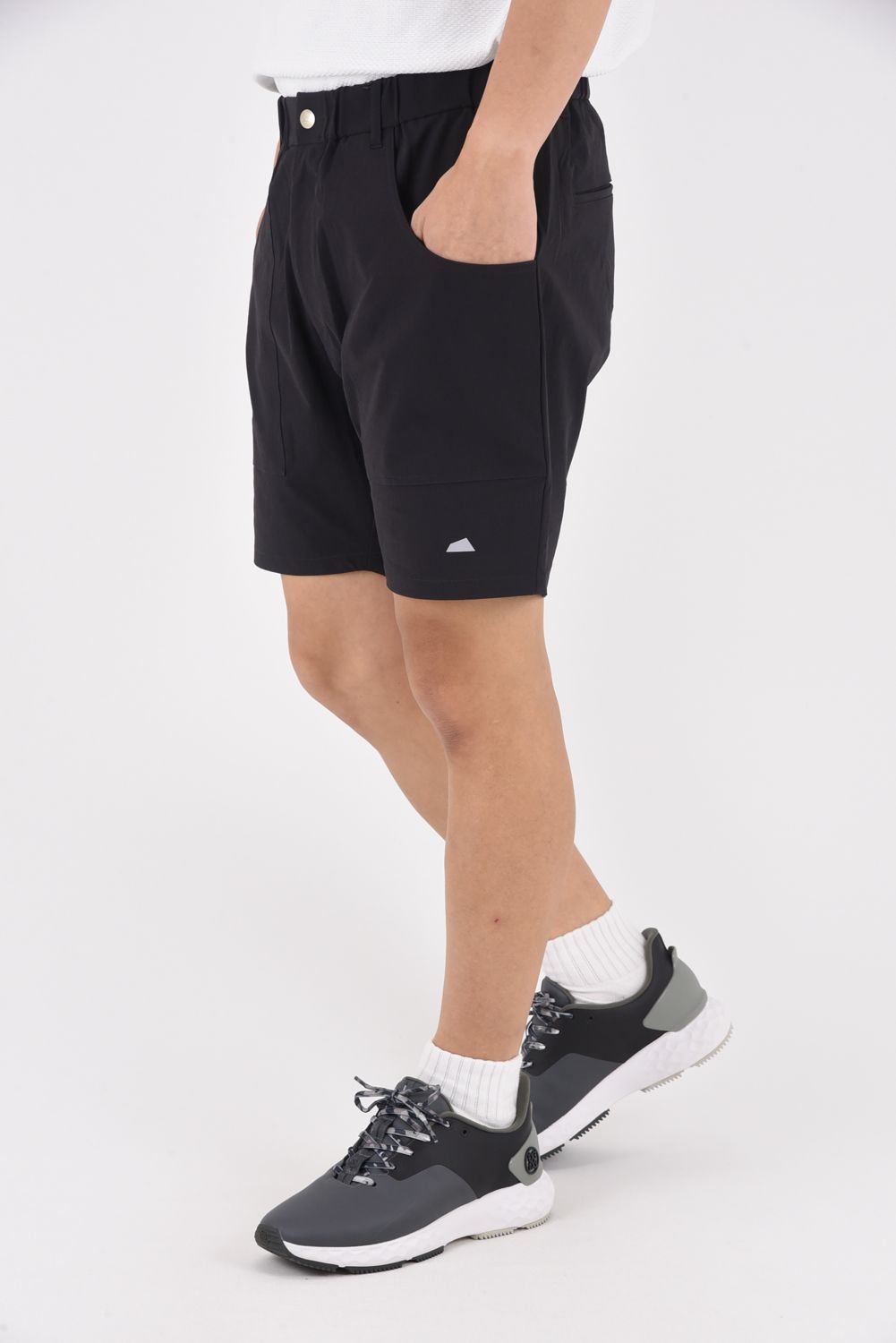 MAKANI SHORTS / 4WAYストレッチ ベイカーショーツ (ブラック)