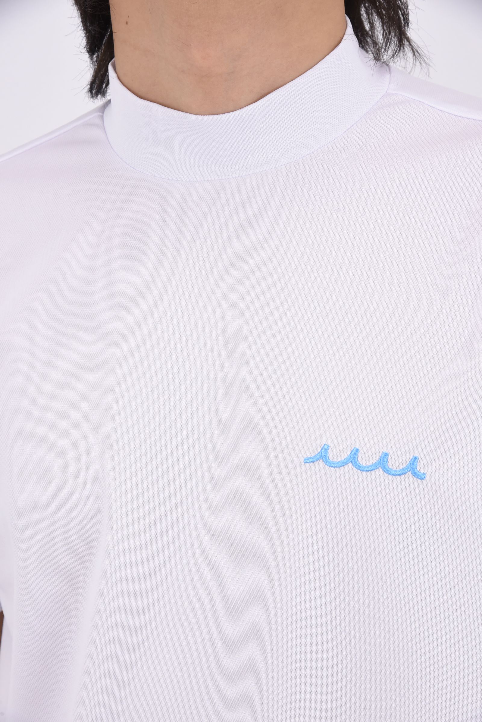 【26SS】 MOCK NECK / バックプリント ベーシック モックネックTシャツ (ホワイト)